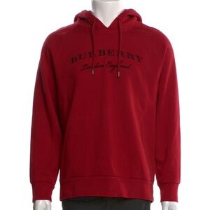 Burberry dark red hoodie unisex